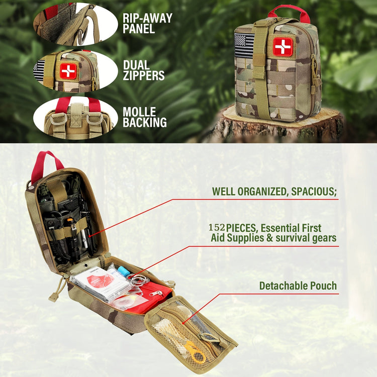 152 - in - 1 Multipurpose Tool Box Emergency Survival Kit - Trailmark Outdoors