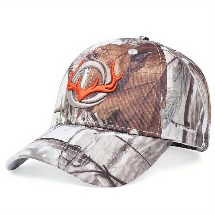 Women's Camo & Orange Antler Baseballcap