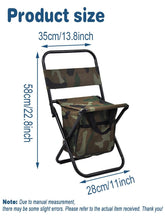 1pc Foldable Fishing Chair with Cooler Bag - Trailmark Outdoors