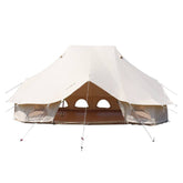 20FT Large Luxury Glamping Yurt Teepee Canvas Camping Tent (SAK37612) - Trailmark Outdoors