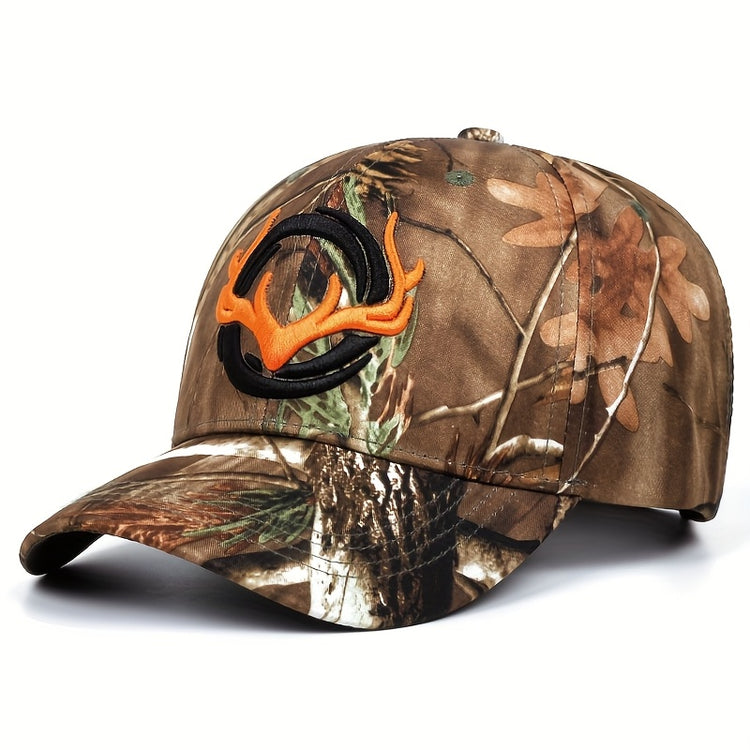 Women's Camo & Orange Antler Baseballcap