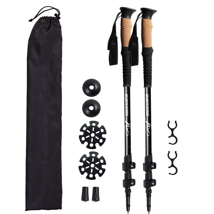 2pcs Durable Telescopic Multifunctional Aluminum Trekking... - Trailmark Outdoors