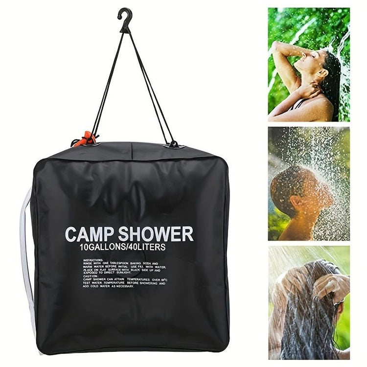 40L Extra - Large Portable Solar Heated Shower - Trailmark Outdoors