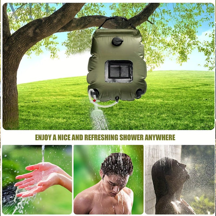 5 Gallon Solar Heated Camping Shower Bag - Trailmark Outdoors