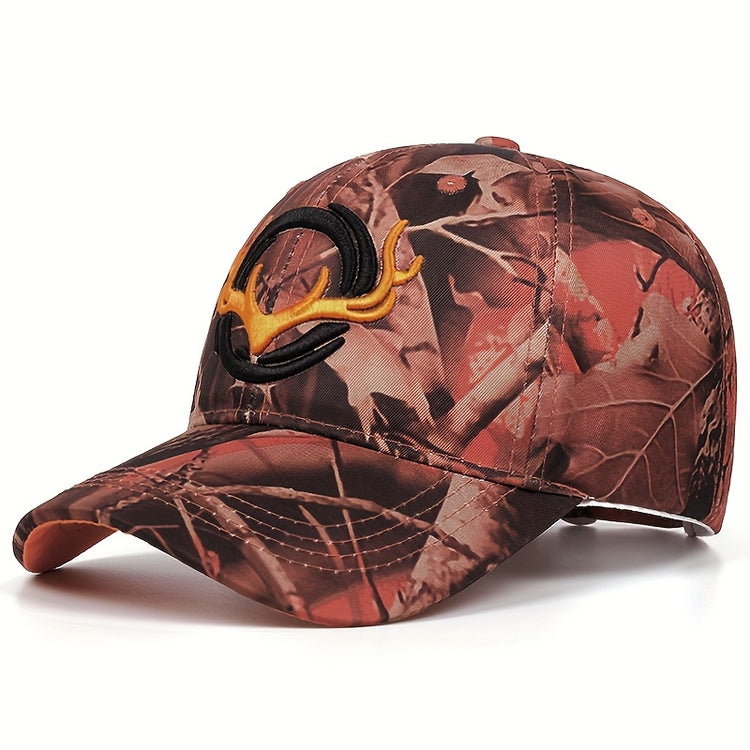 Women's Camo & Orange Antler Baseballcap