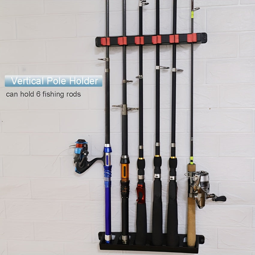 Easy-Install Black ABS Fishing Rod Holder