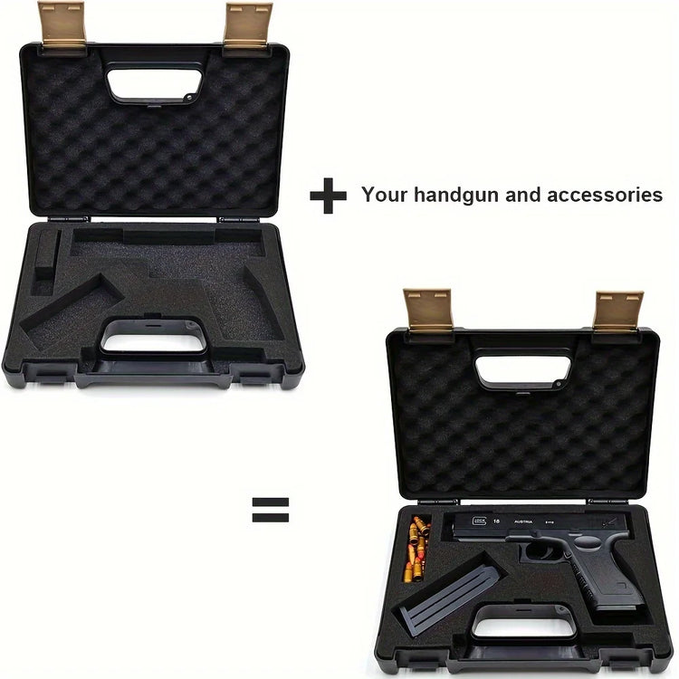 Heavy-Duty Portable Pistol Case with Locking Hole - Trailmark Outdoors