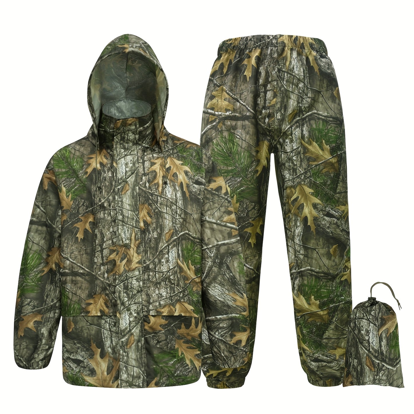LOOGU Waterproof Unisex Camouflage Rain Suit