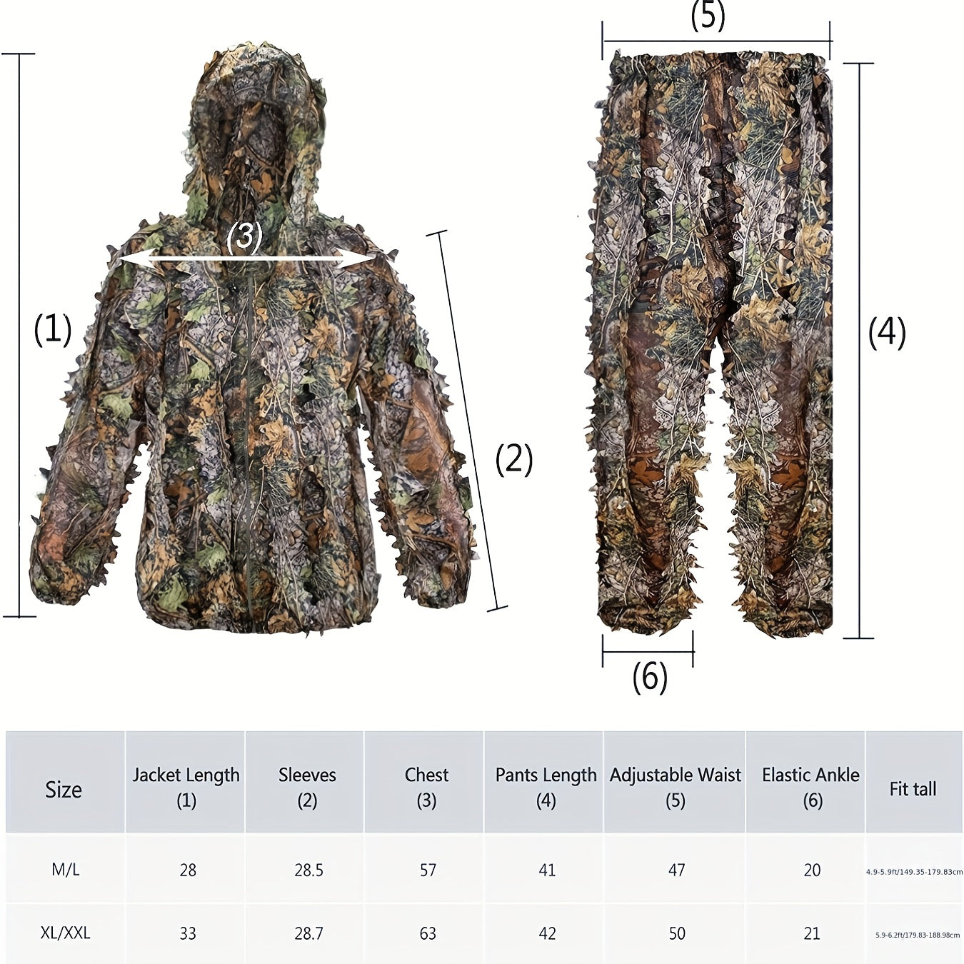 Lightweight Camouflage Hunting Suit With Hood