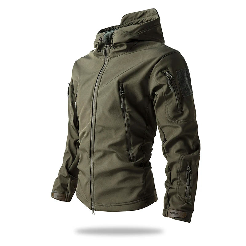 Men Waterproof Camo Jacket Windbreaker