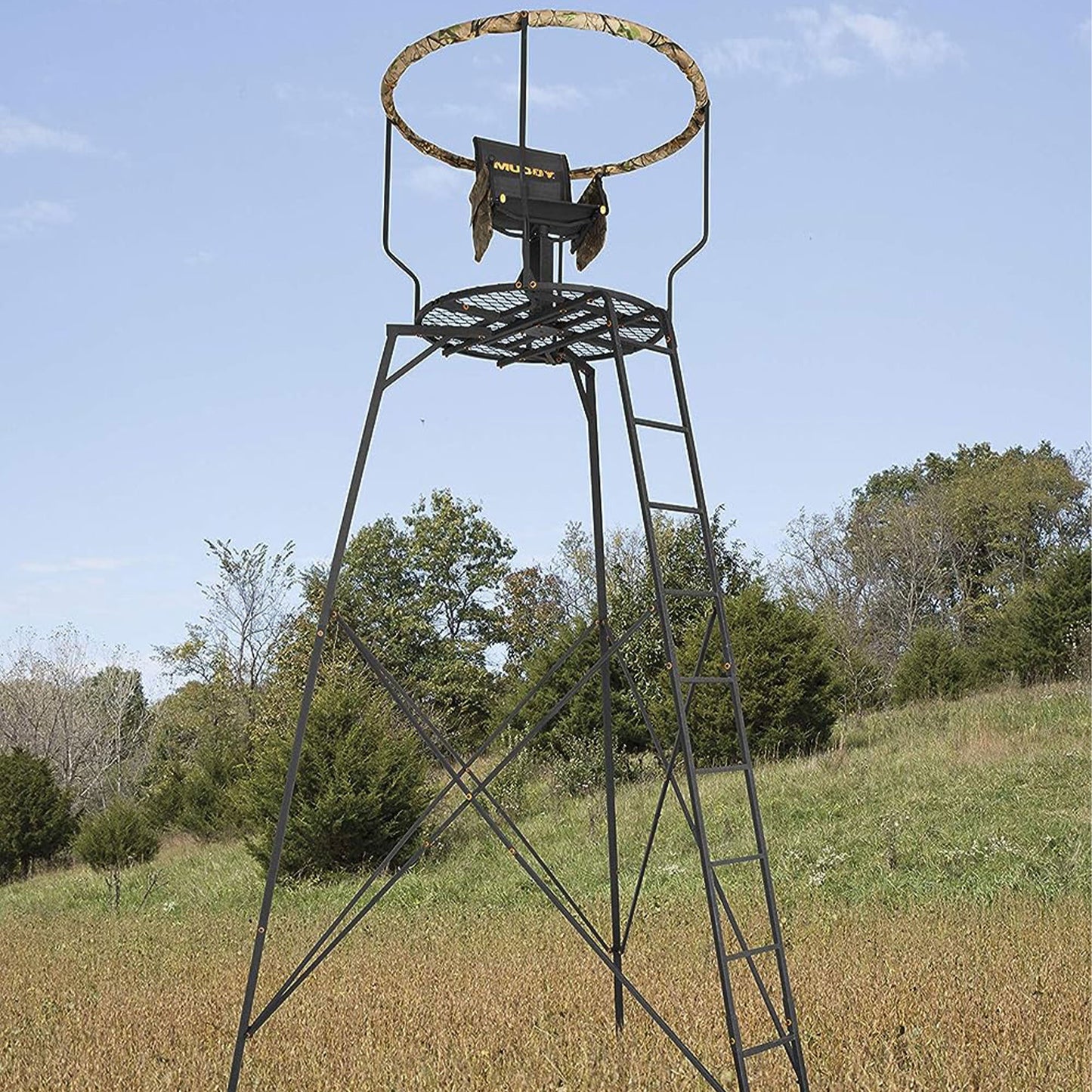 Muddy 16' Liberty Tripod Stand with Hunting Chair