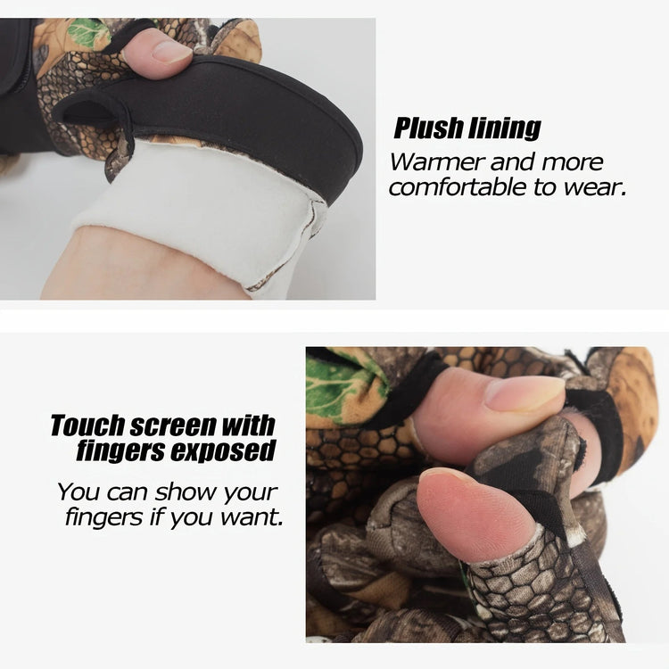 Autumn Winter Full Finger Hunting Gloves - Trailmark Outdoors