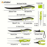 ATISEN 10/16pcs Professional Fishing Knife Set