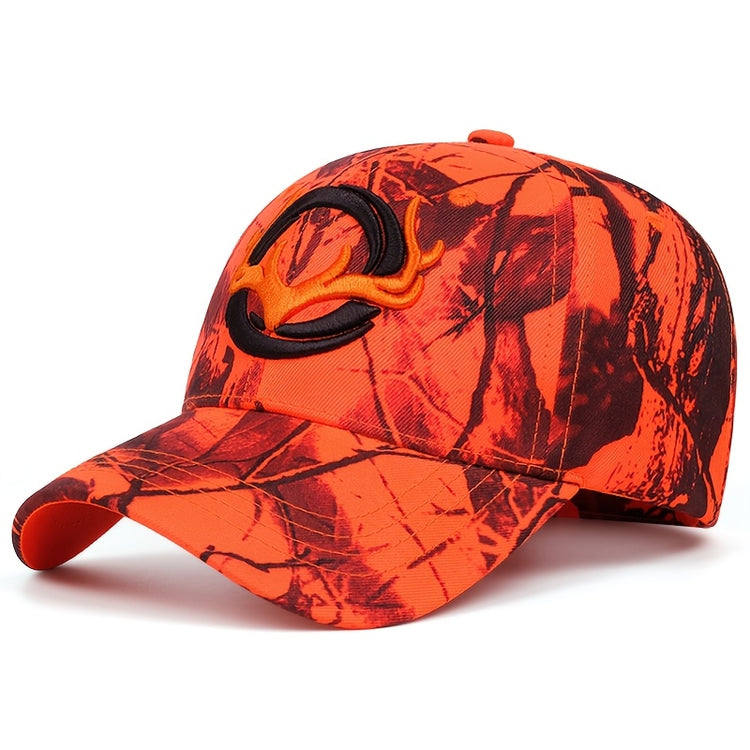 Women's Camo & Orange Antler Baseballcap