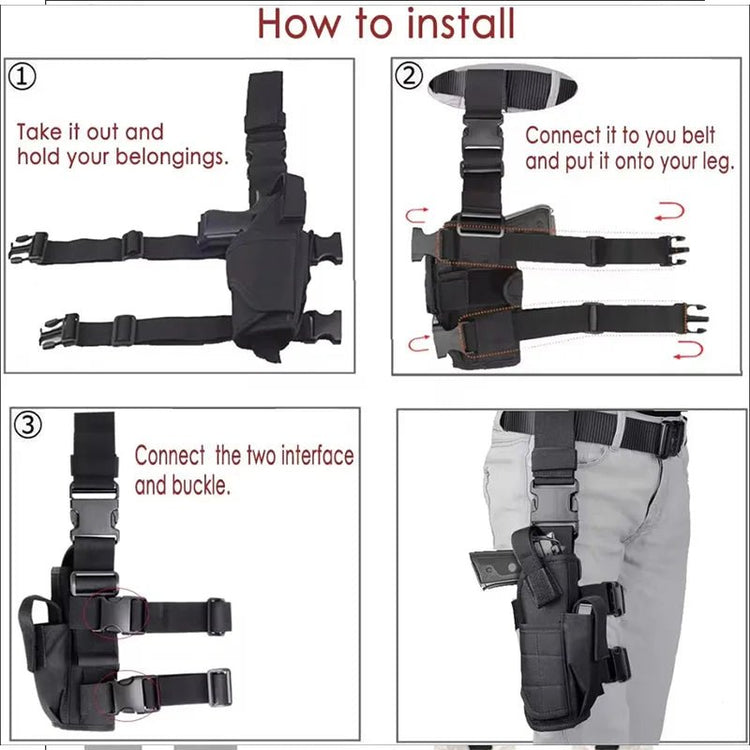 Drop Left/Right Leg Gun Holster Gun Bag - Trailmark Outdoors
