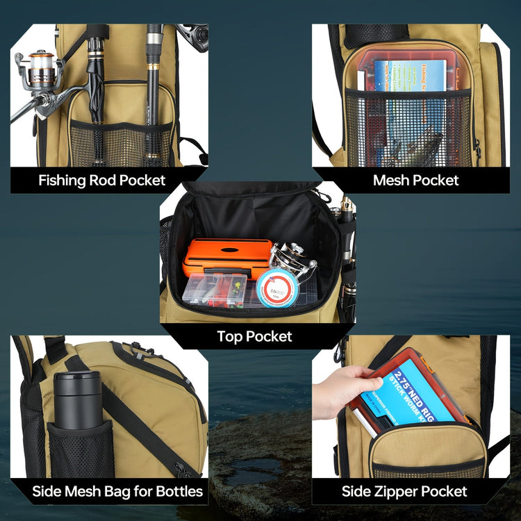 Fishing Backpack with Cooler - Trailmark Outdoors