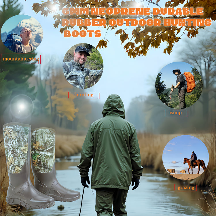 Insulated Rubber Outdoor Hunting Boots - Trailmark Outdoors