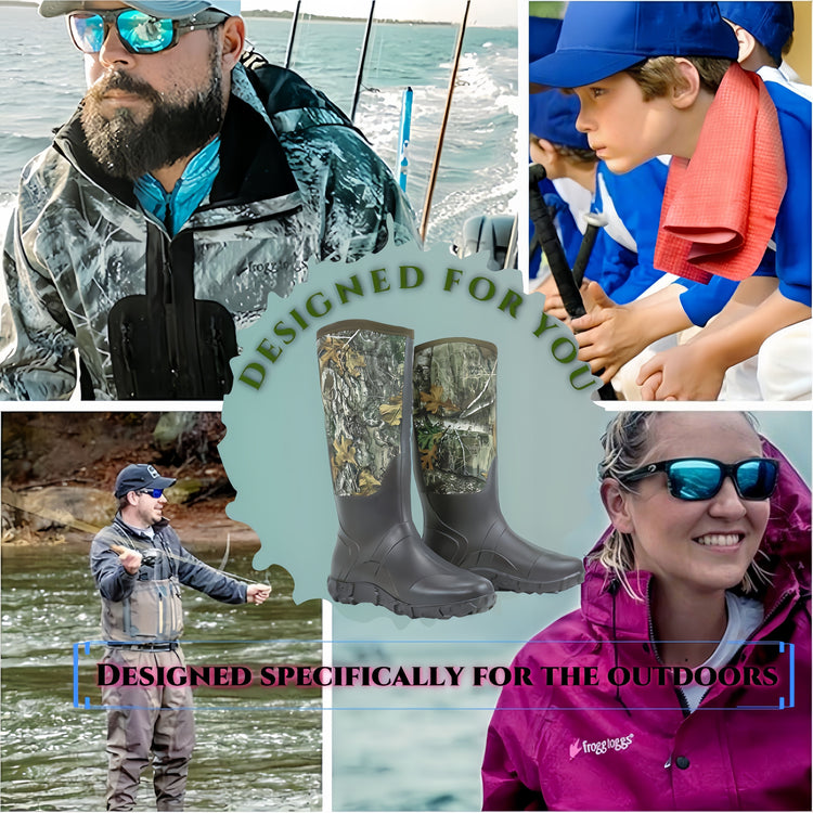 Insulated Rubber Outdoor Hunting Boots - Trailmark Outdoors