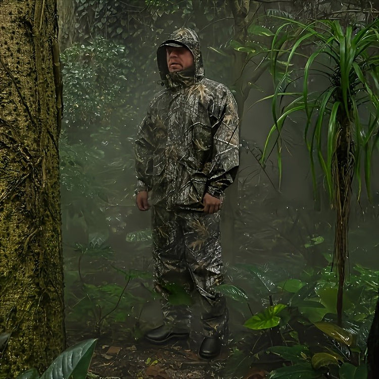LOOGU Waterproof Unisex Camouflage Rain Suit - Trailmark Outdoors