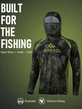 Men'S Fishing Hoodie Shirt with Built - in Mask - Trailmark Outdoors
