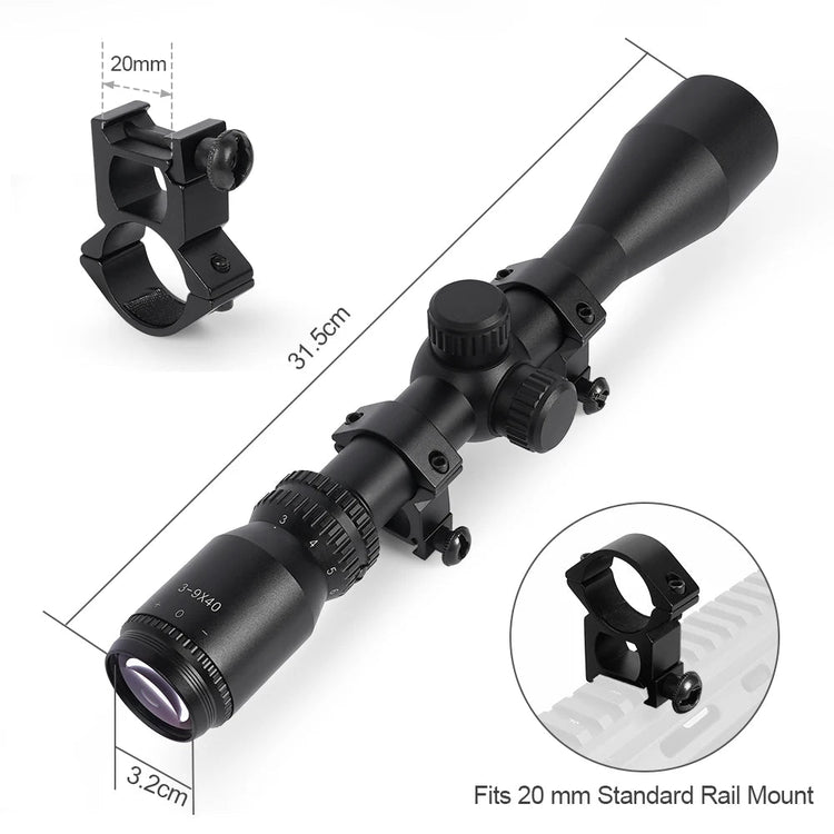 OPTICS Scope Glass Tube Tactical Long Eye Relief - Trailmark Outdoors