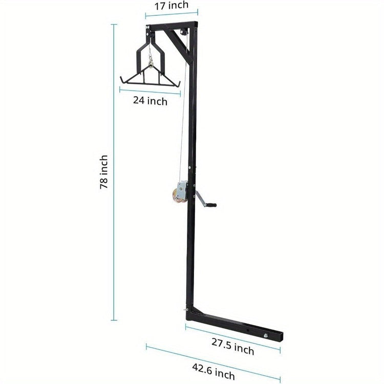 Stainless Steel Deer Hoist for Truck Hitch - Trailmark Outdoors