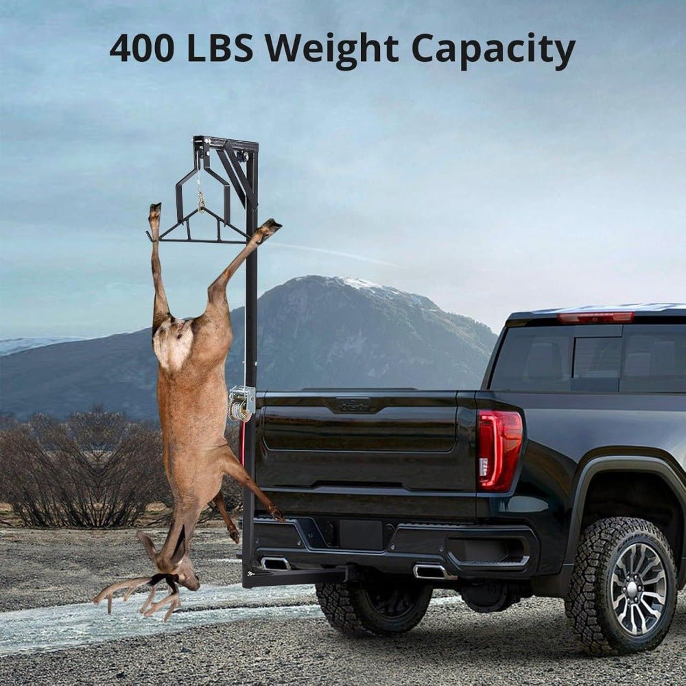 Stainless Steel Deer Hoist for Truck Hitch - Trailmark Outdoors