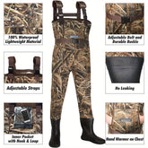 Youth Camo Fishing Waders with Boots - Trailmark Outdoors