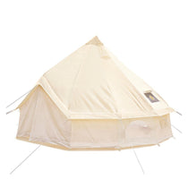 13FT Outdoor Glamping Yurt Teepee Canvas Camping Bell Family Waterproof Tent W/ Stove Jack (SAK92361) - Trailmark Outdoors