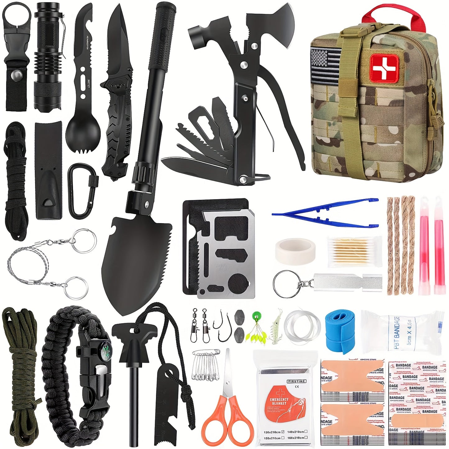152-in-1 Multipurpose Tool Box Emergency Survival Kit