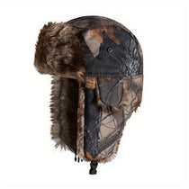 1pc Camouflage Fleece Thermal Hat With Ear Protection - Trailmark Outdoors