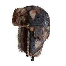 1pc Camouflage Fleece Thermal Hat With Ear Protection - Trailmark Outdoors