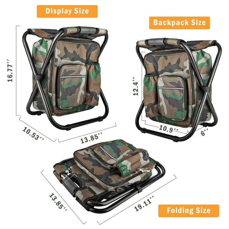 2 in 1 Folding Fishing Chair Bag - Trailmark Outdoors