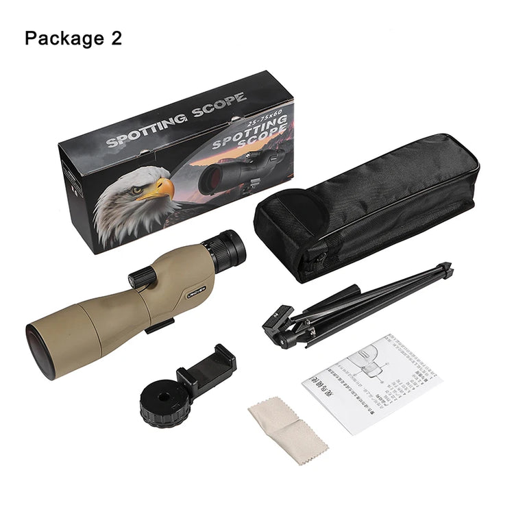 25-75x60 Spotting Scope for Target Shooting - Trailmark Outdoors