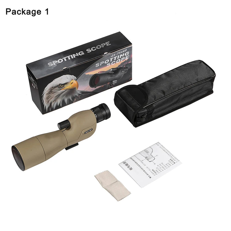 25-75x60 Spotting Scope for Target Shooting - Trailmark Outdoors