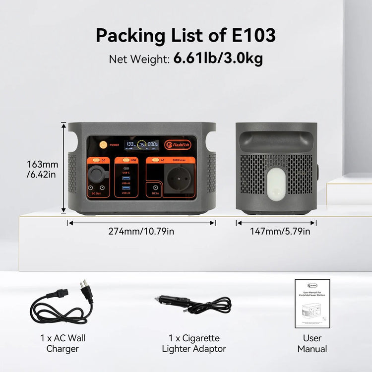 300W Outdoor AC DC Portable Power Station - Trailmark Outdoors