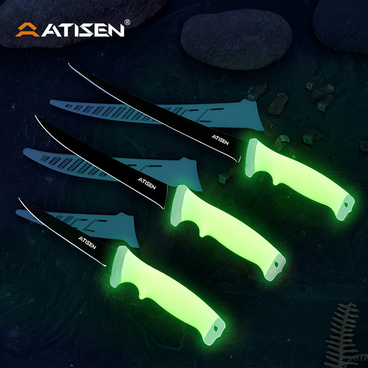 ATISEN 10/16pcs Professional Fishing Knife Set