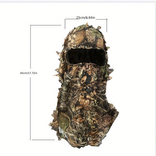 3D Leafy Camouflage Ghillie Headgear Mask