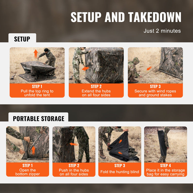 55 inch VEVOR Hunting Blind 270° See Through - Trailmark Outdoors