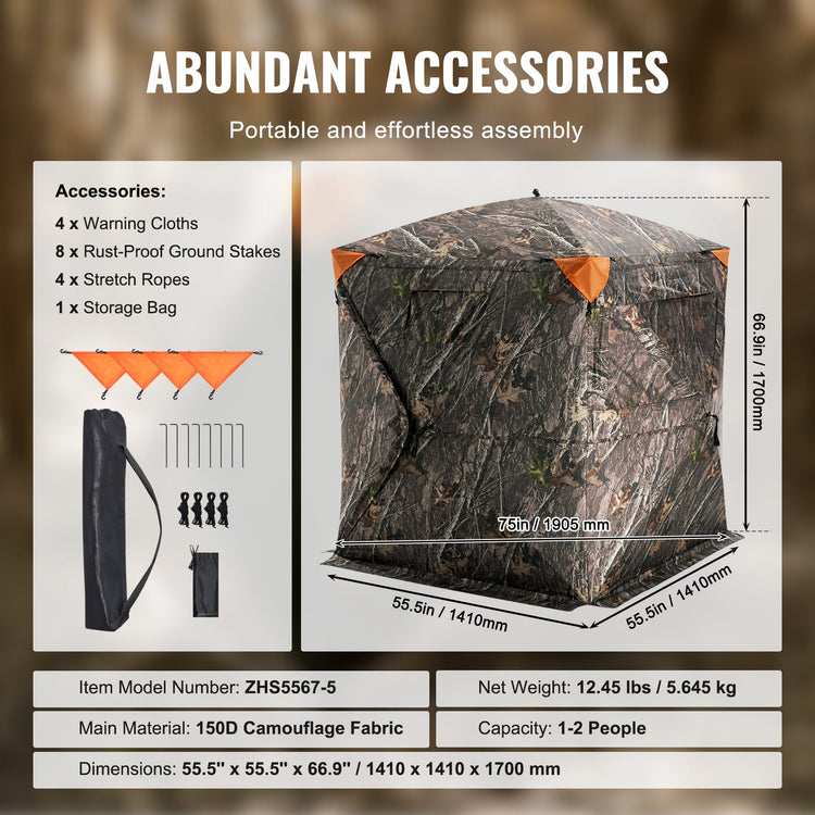 55 inch VEVOR Hunting Blind 270° See Through - Trailmark Outdoors