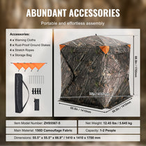55 inch VEVOR Hunting Blind 270° See Through - Trailmark Outdoors