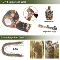 6 In 1 Ghillie Suit Pale Brown - Trailmark Outdoors