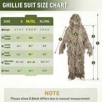6 In 1 Ghillie Suit Pale Brown - Trailmark Outdoors