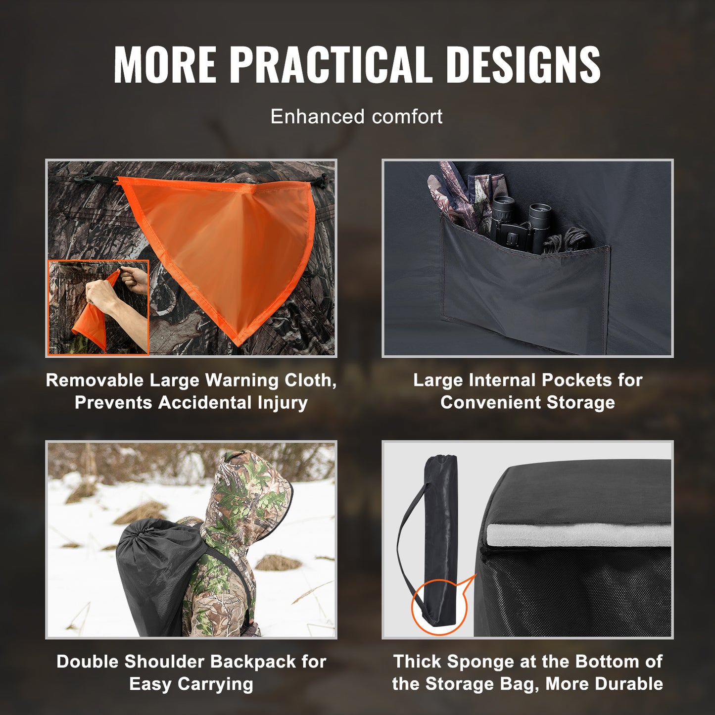 71 inch VEVOR Hunting Blind 270° See Through