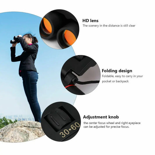 Binoculars 30x60 Zoom Outdoor Hunting Day/Night