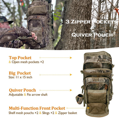 Camo Bow Hunting Backpack for Men