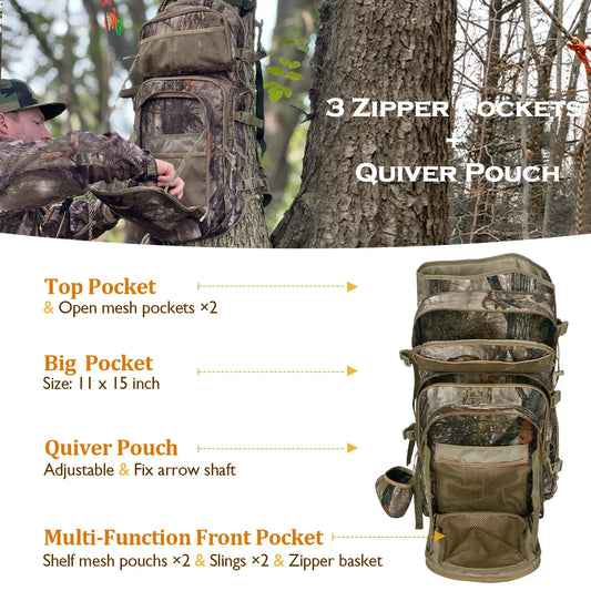 Camo Bow Hunting Backpack for Men