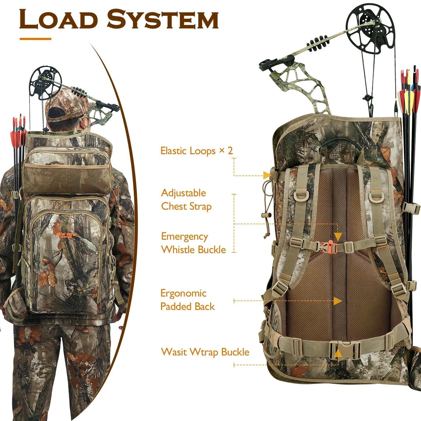 Camo Bow Hunting Backpack for Men