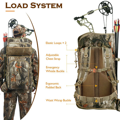 Camo Bow Hunting Backpack for Men