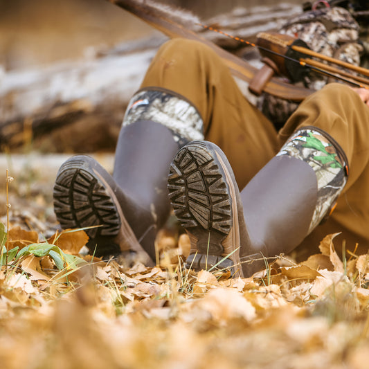 HISEA Rubber Rain Boots For Men